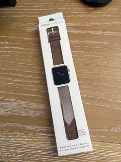 Posh Tech Brown Leather Apple Watch Band 38/40mm