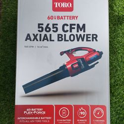 New TORO Flex-Force 60v Cordless Leaf Blower Kit  2.0