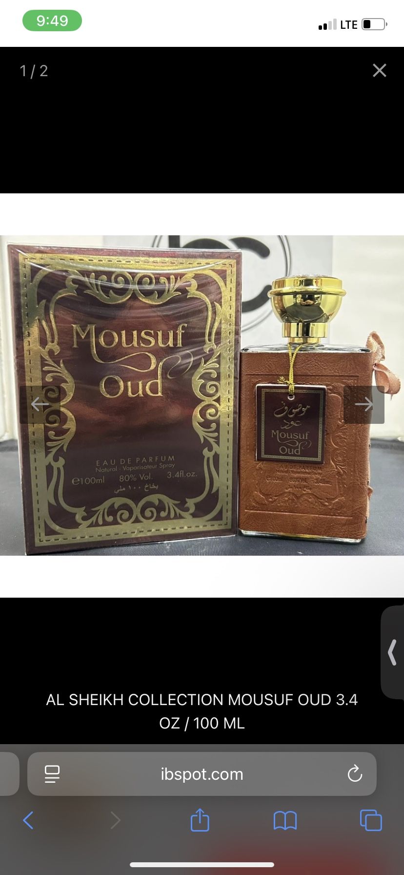 AL SHEIKH COLLECTION MOUSUF OUD 3.4 OZ / 100 ML EAU DE PARFUM SPRAY