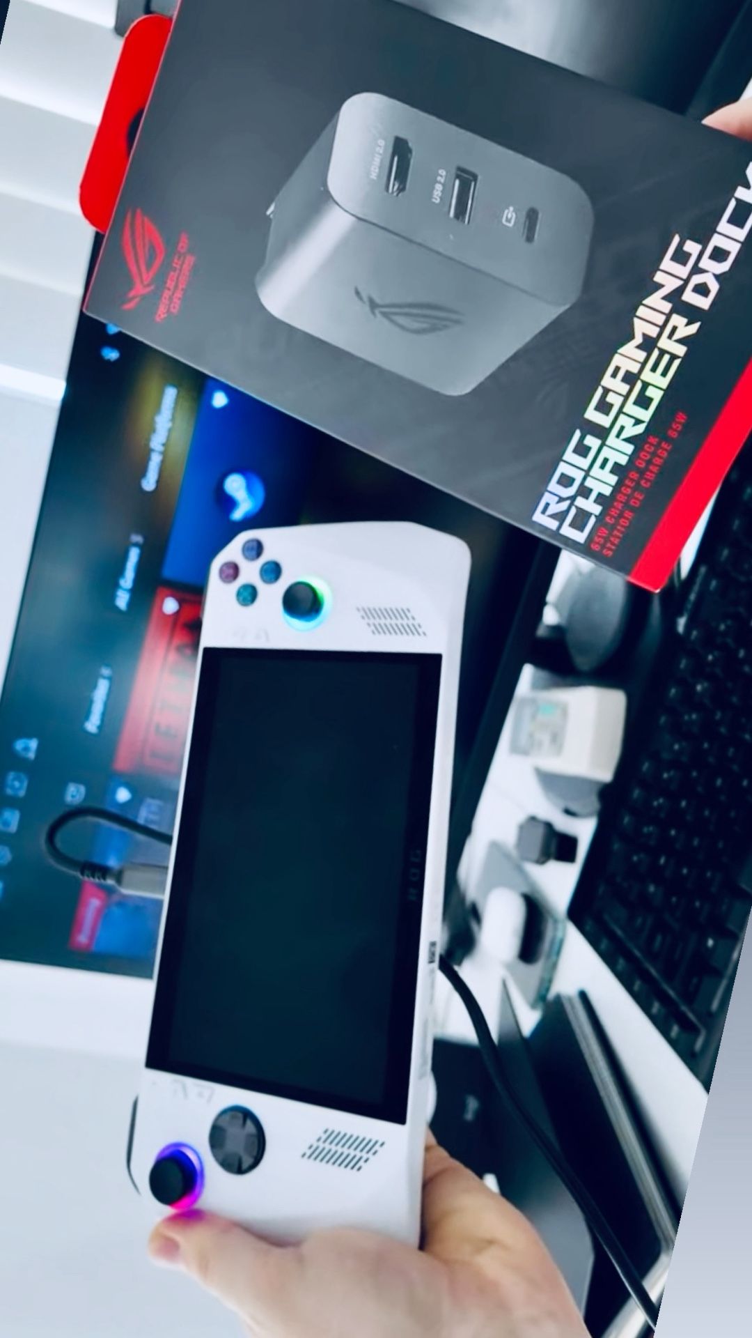 Rog Ally + Accessories.!!