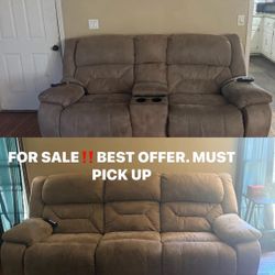 Reclining Sofa & Loveseat Set - $400 (OBO)