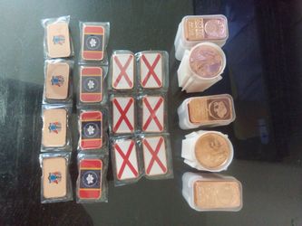 CHEAPEST PRICE ONLINE! 1 oz bars and coins tubes of copper (might trade for silver)