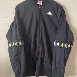 Kappa 2021 Limited Release Black Bomber Jacket Size Large NWOT 