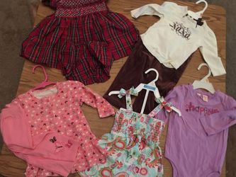 5 Sets of girls outfits 12 month