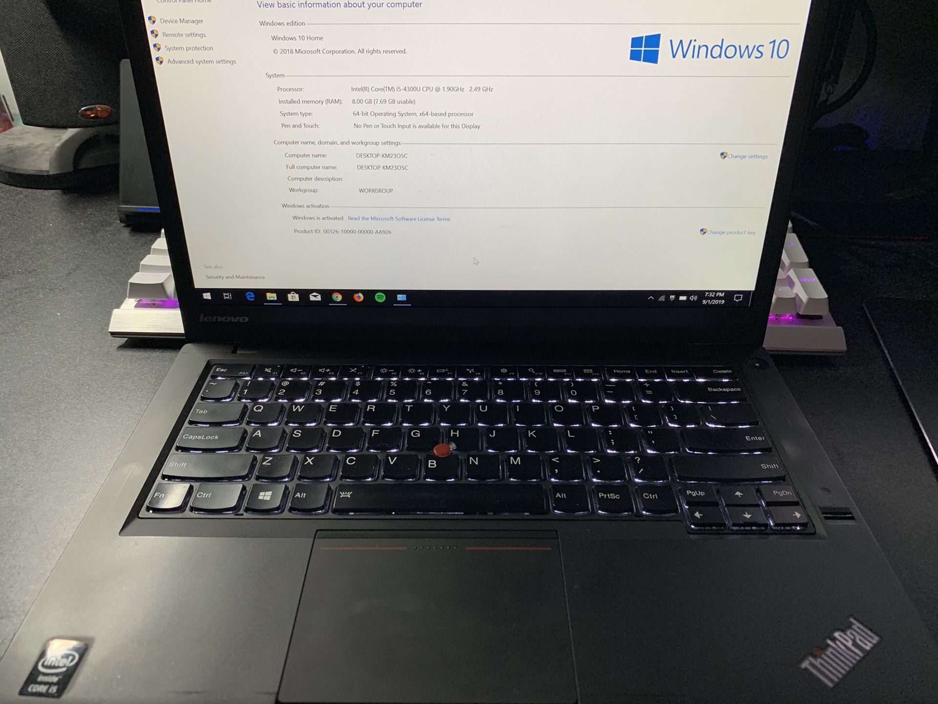 Lenovo T440s Intel Core i5 180GB SSD with Extra Parts and dock