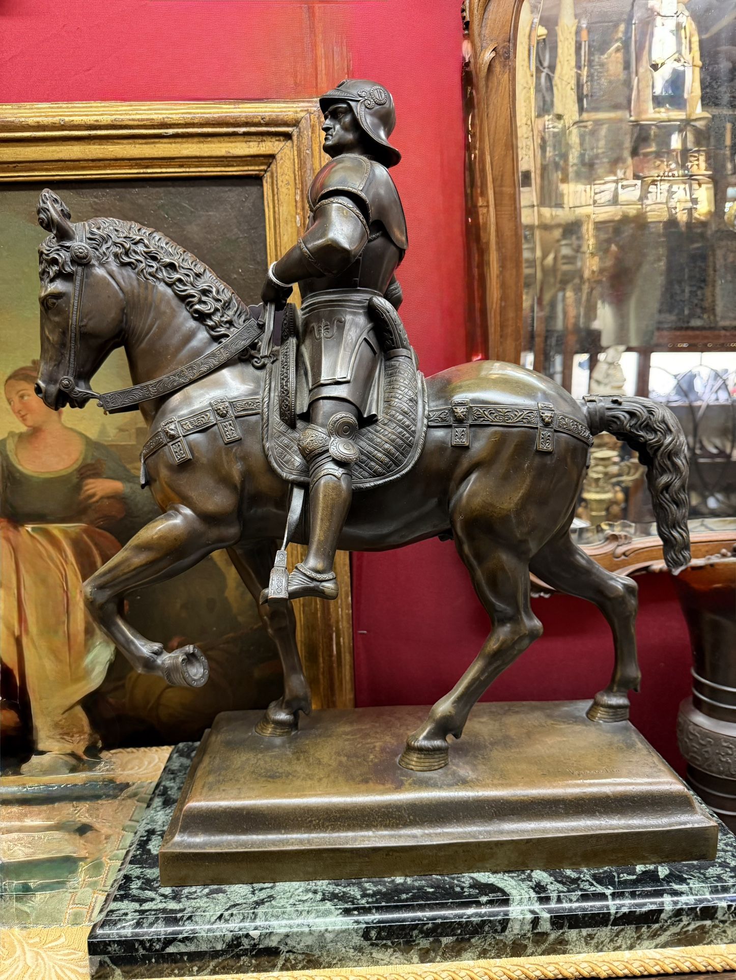 Bronze Equestrian Group Of Colleoni