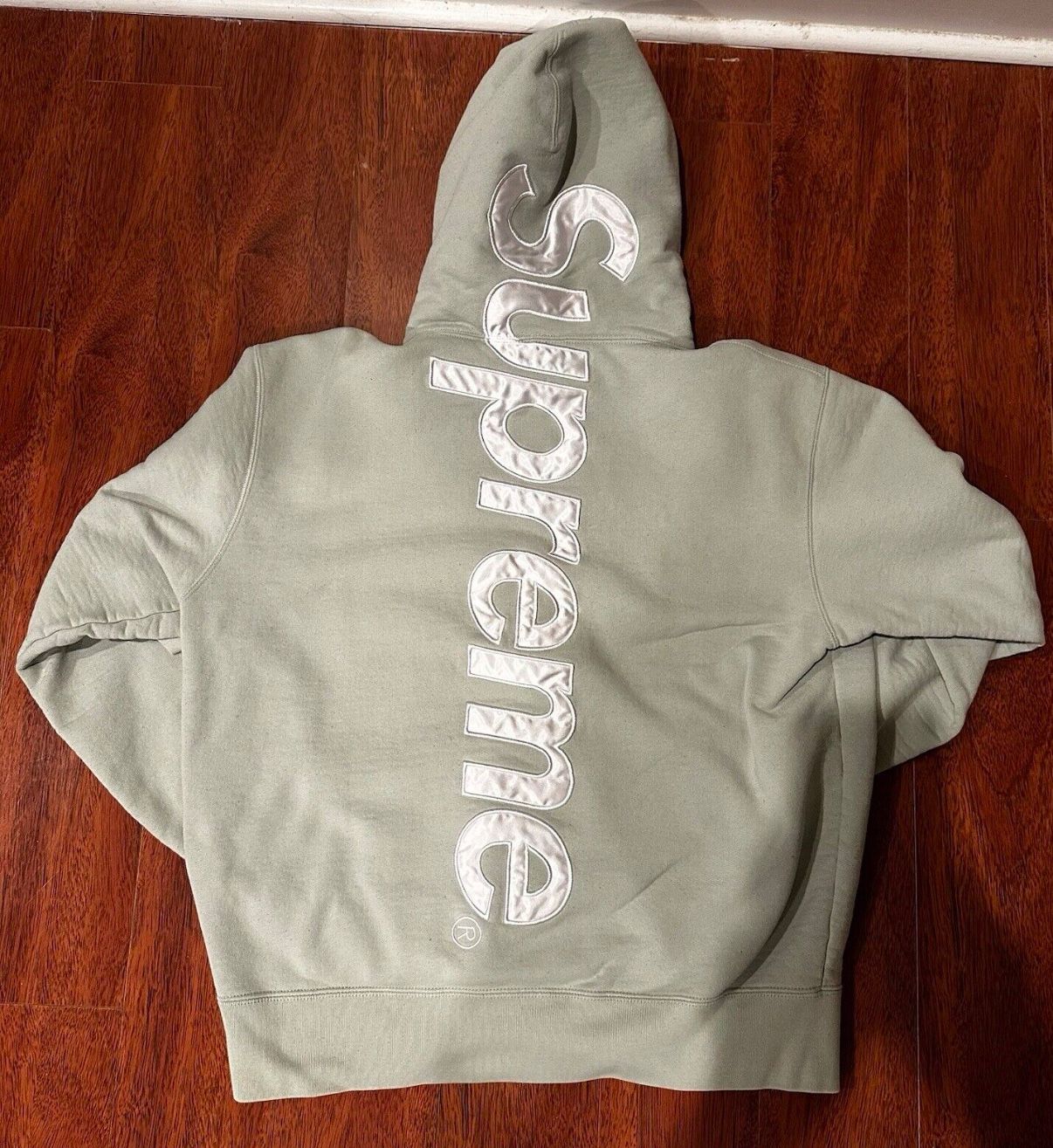 supreme satin hoodie