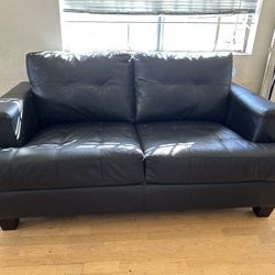 Black Leather Sofa Couch