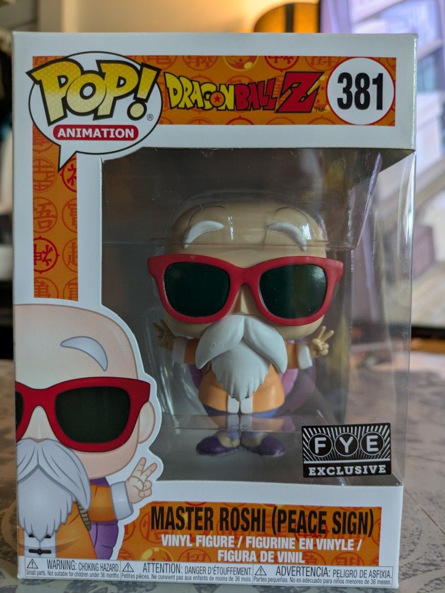 Master Roshi Funko Pop - Fye Exclusive Dragonball Z Anime