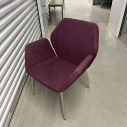 Keilhauer Cahoots Side Chair with arms, featuring purple upholstery- Price Per Chair 