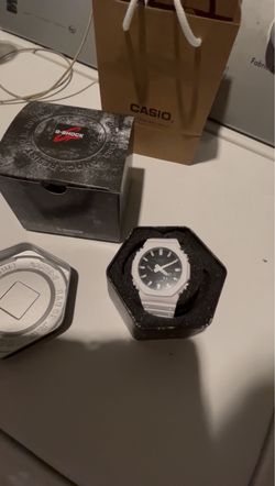 White and black Gshock GA2100