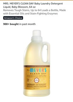 Mrs. Meyer's Clean Day Baby Laundry Detergent 64 oz