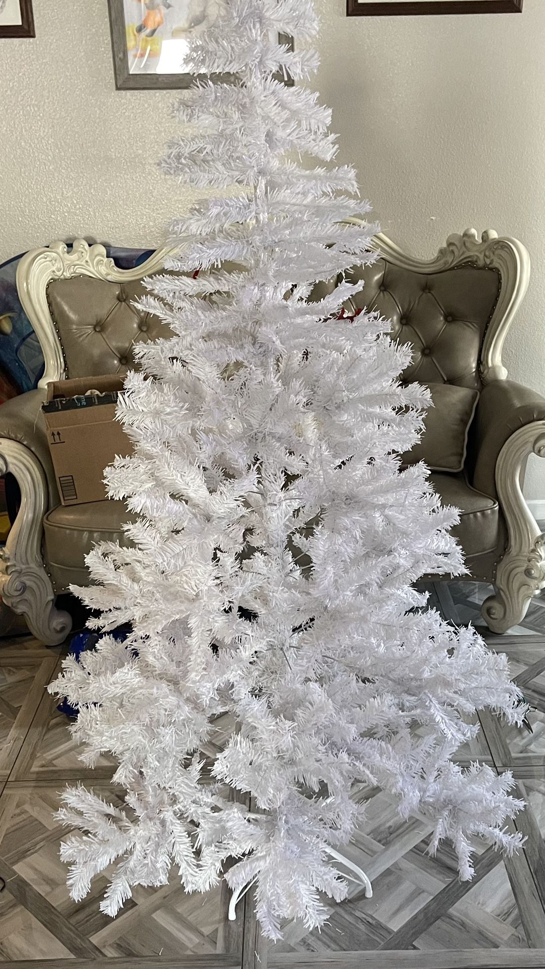 6 ft white christmas tree (no box)