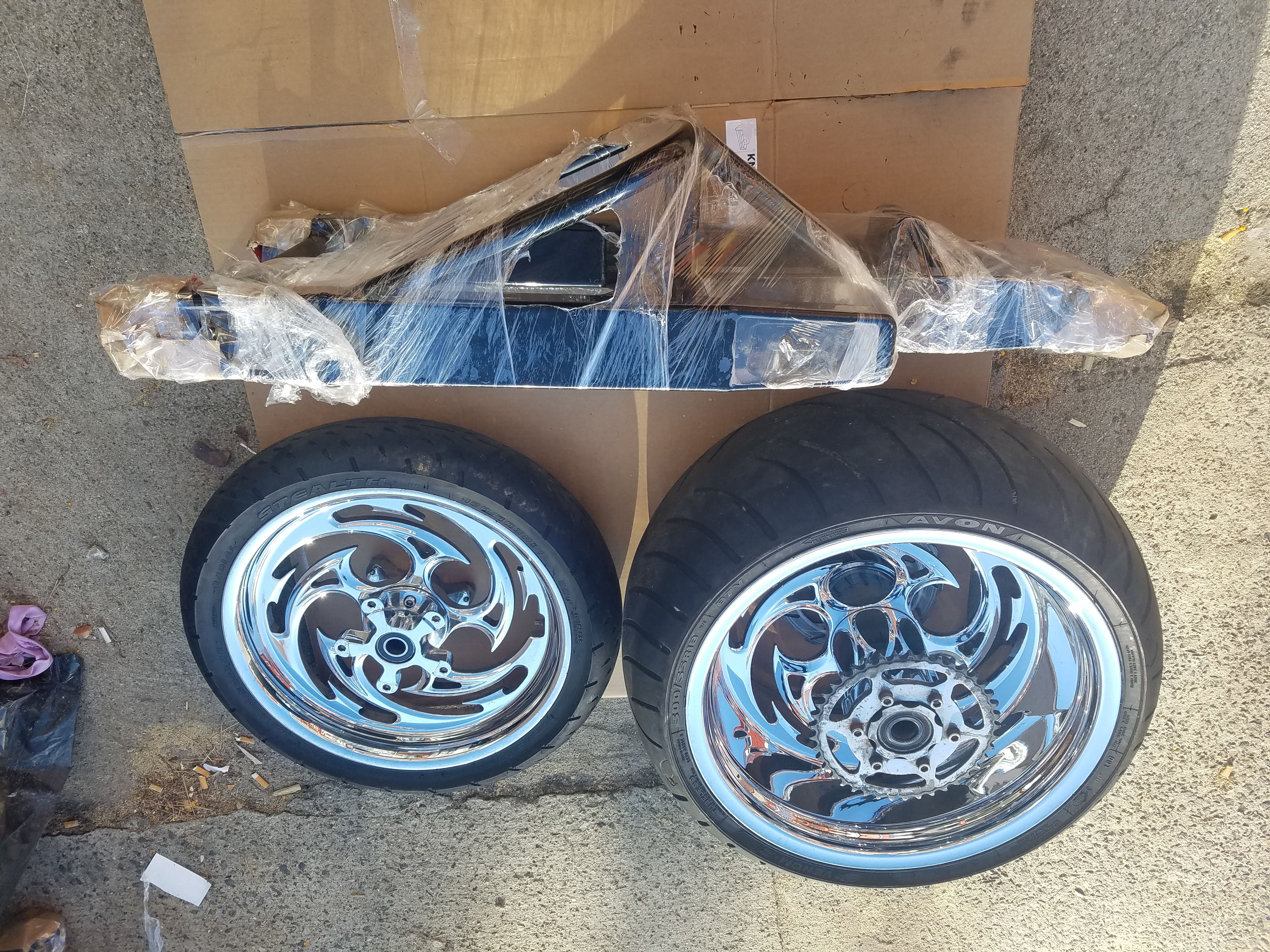 Hayabusa and gsxr 1000 fat tire kits