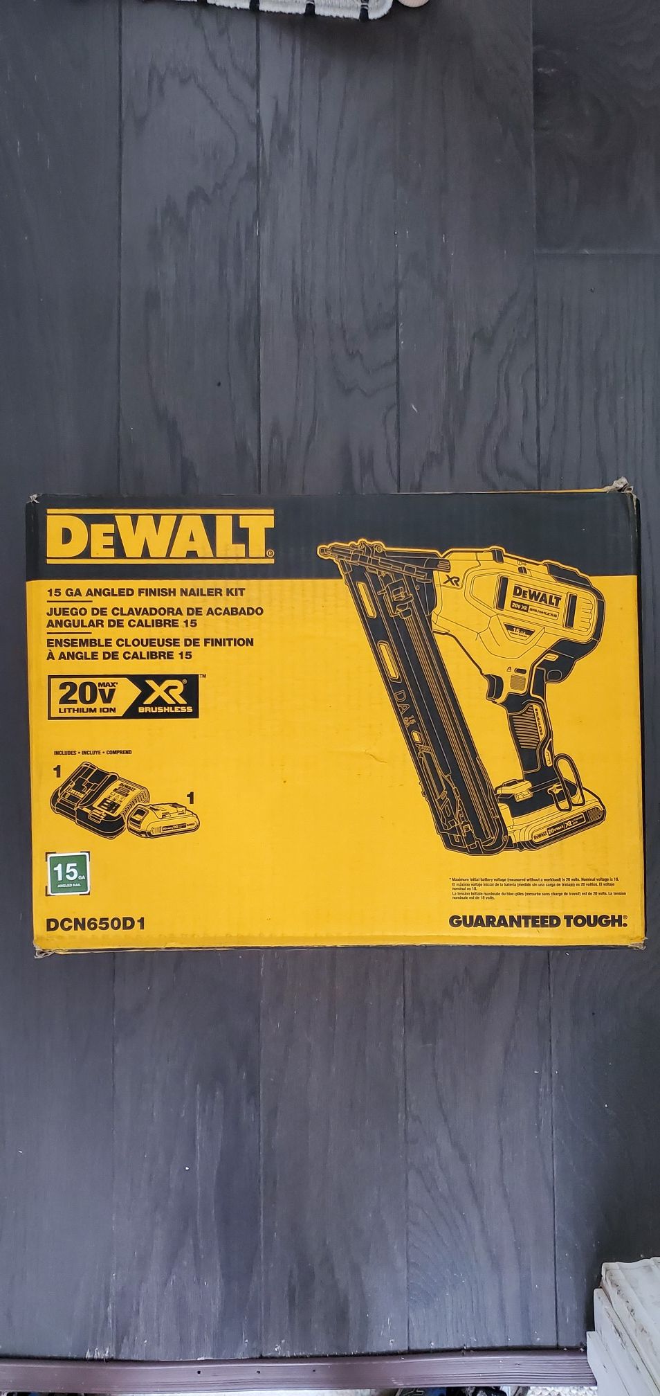 Dewalt XR Finish Nailer Kit