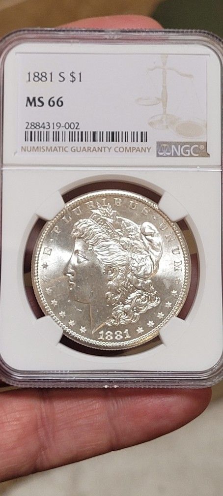 1881 S Morgan Dollar $1 Silver Ms66