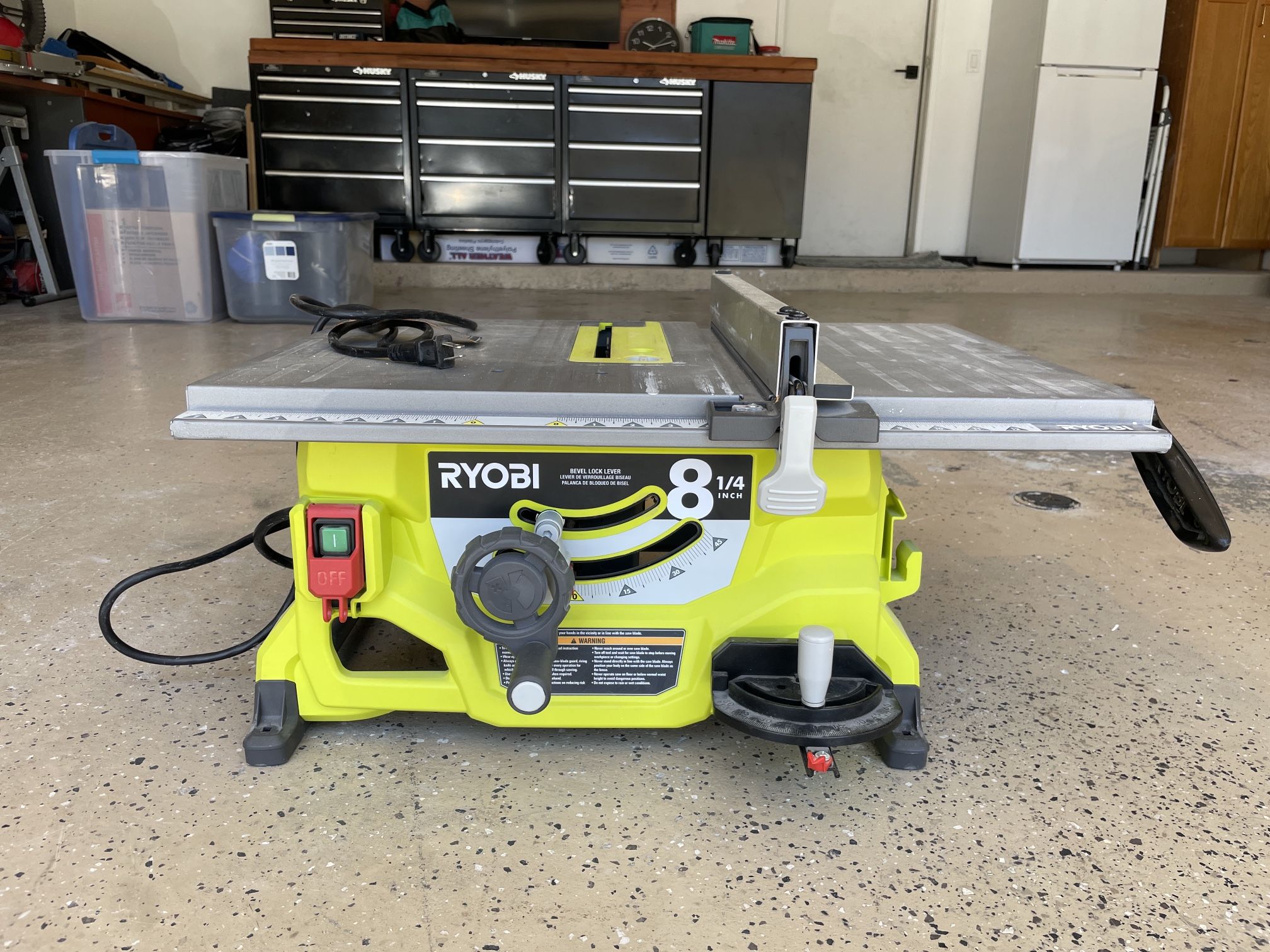 RYOBI 13 Amp 8-1/4 in. Compact Portable Corded Jobsite Table Saw (No Stand)