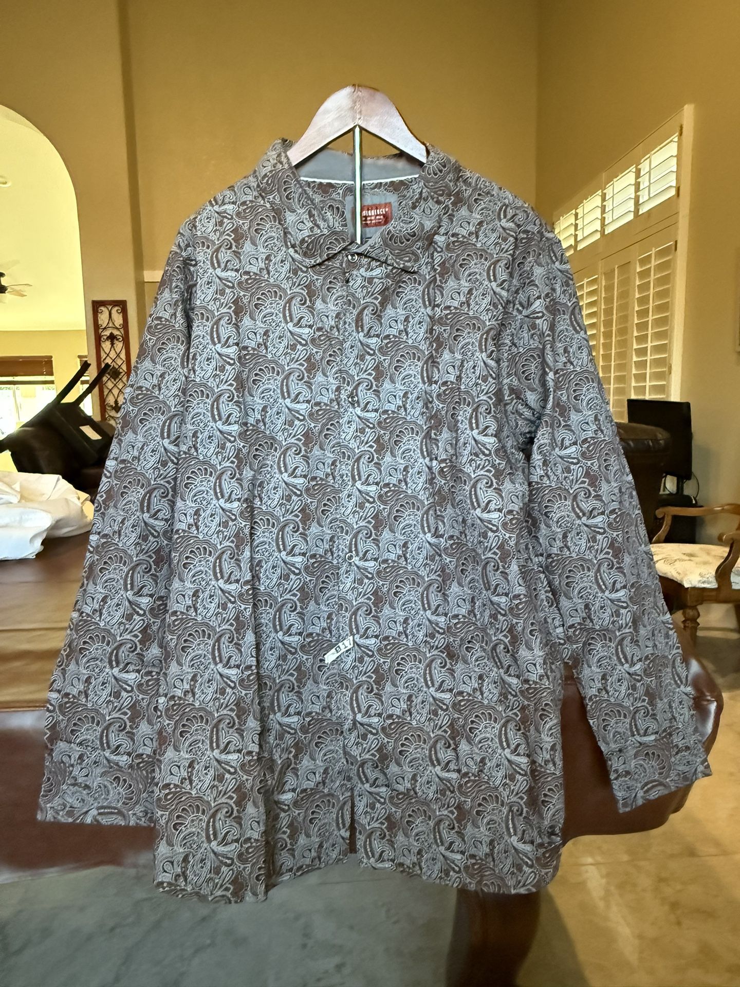 2xl Men's Paisley Shirt