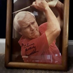 Autographed Arnold Palmer Picture