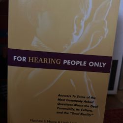 For Hearing People only  Volume 1 & 2