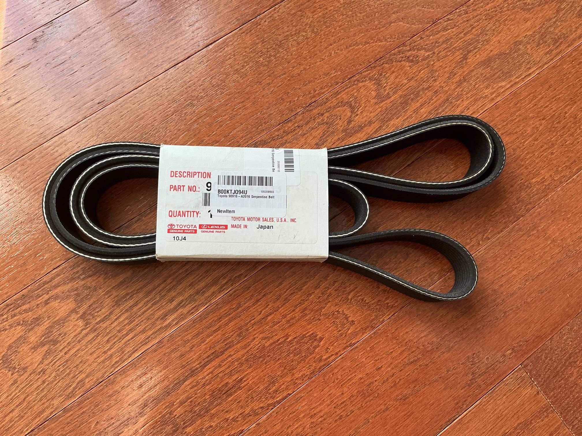 TOYOTA Serpentine V-Ribbed Belt #90916-A2033