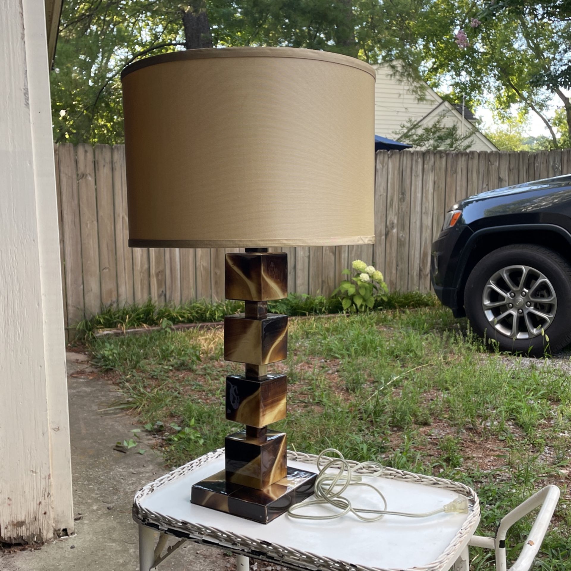 Vintage Tortoise Lamp 