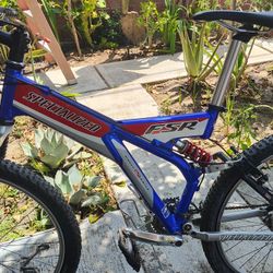 SPECIALIZED FSR FULL SUSPENSION MOUNTAIN BIKE 2000 - Blue and Red