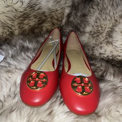 Tory Burch Red Ballet Flats