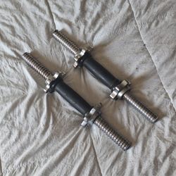 Pair Of 14 Inch Regular Threaded Dumbbell Handles