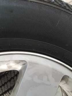 Brand new tires with rims