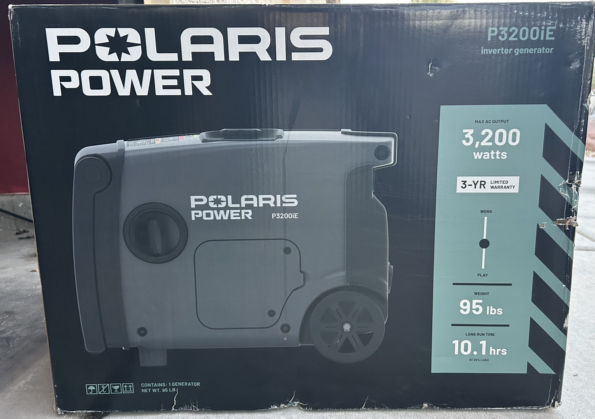 Polaris 3200ie Portable Generator- New In Box (Retails For $1,599)