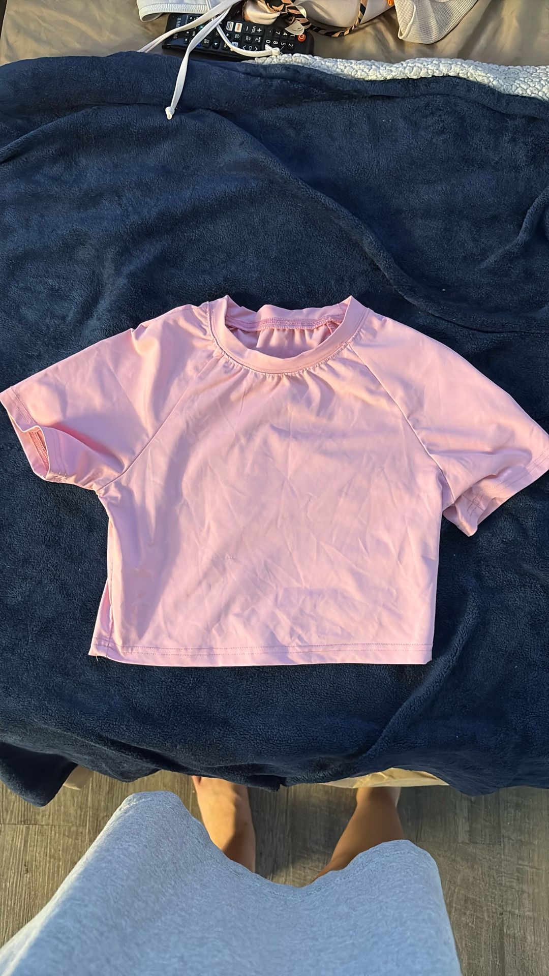 Pink Cropped Shirt