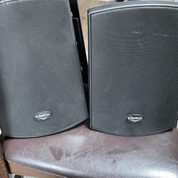 Klipsch Indoor/Outdoor Mountable Speakers With C Style Mount Attached 