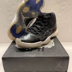 Nike Air Jordan 11 XI Retro Space Jam 2016 Black White Men’s Size 8