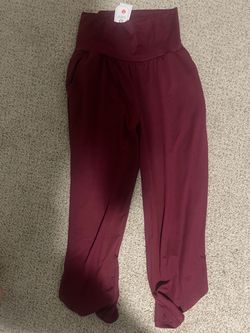 Women's Wide Leg Flare Pants High Waist Flowy Split with Pockets