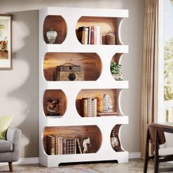 *NEW* Brayden Studio Jalal 4-Tier Tall Bookcase