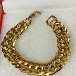 Manilla Laminada Gold Filled Joyería Antigua 