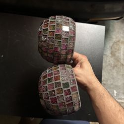 Multi-color glass decorations