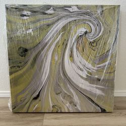Set of 3 Large 31x31 Abstract Canvas Wall Art – Neutral Modern