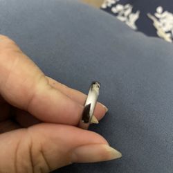 Stainless Steel Wedding Band Size 7