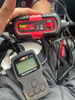 EverStart Plus BC3E Battery Charger & Ancel AD310 OBD2 Scanner