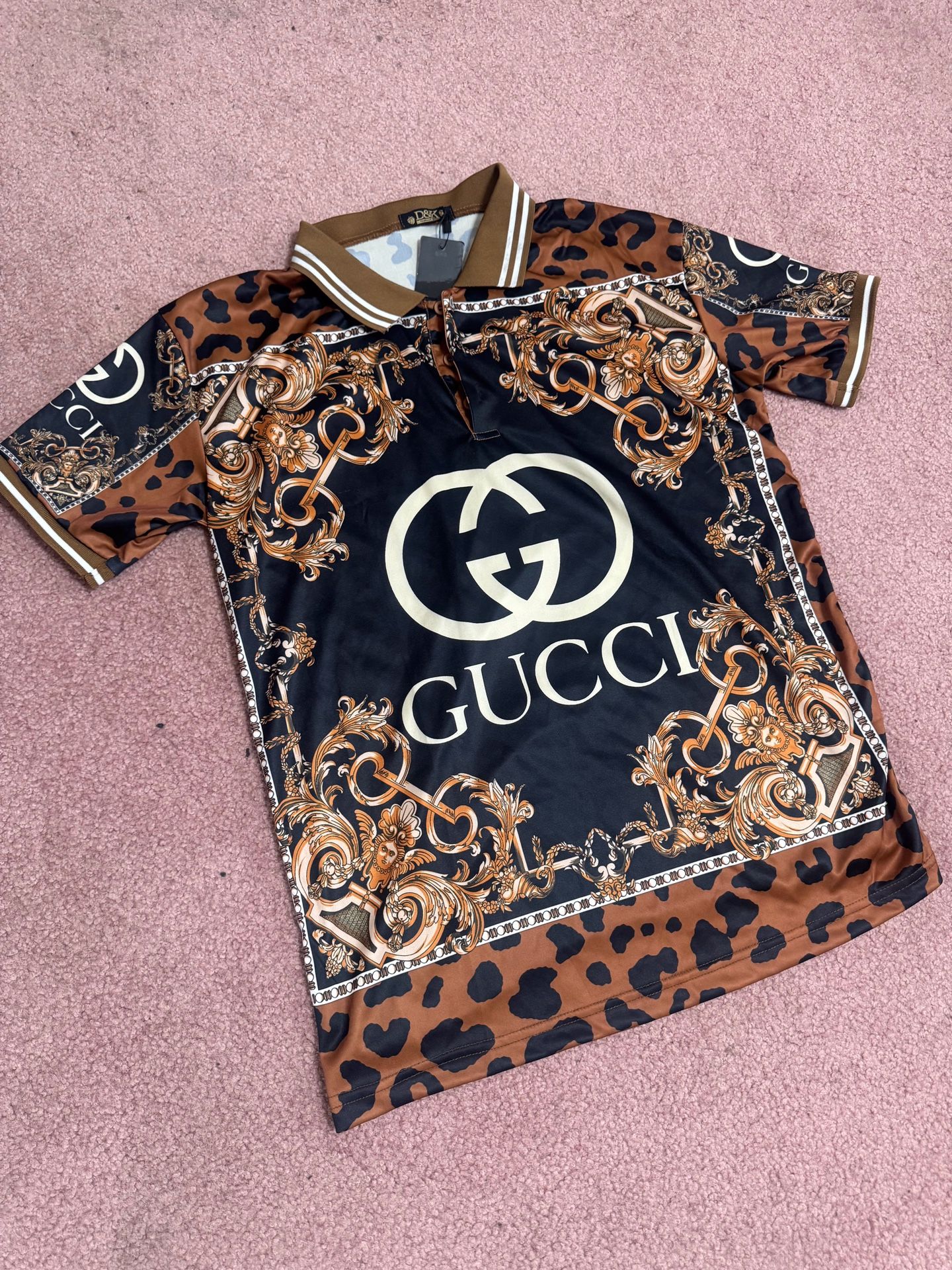 New Large Print T Tee Shirt Mens