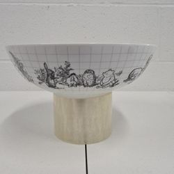 Disneys Winnie the Pooh Sketchbook Round Serving Bowl by Zrike