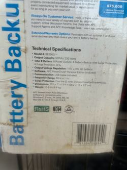 APC battery backup
