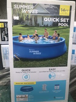 Summer Waves 14Ft Quick Set Pool!!