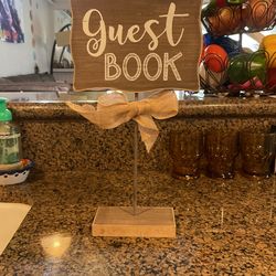 Guest book sign