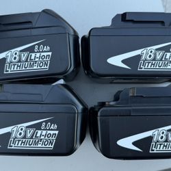 Makita aftermarket 18v  8.0 battery ( works on all 18v Makita products)  this is a aftermarket battery 