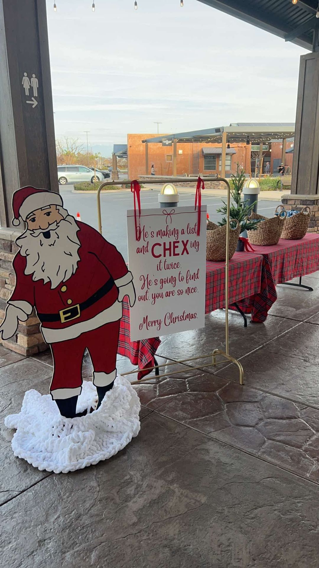 Santa wood cutout