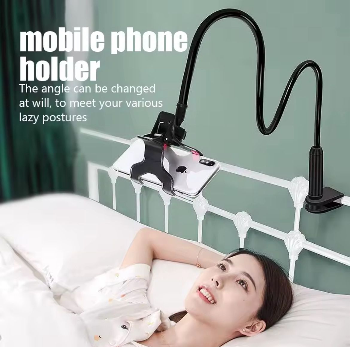 📱 Universal Flexible Lazy Phone Holder – New (white)