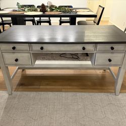 Office Desk With Storage And Plug